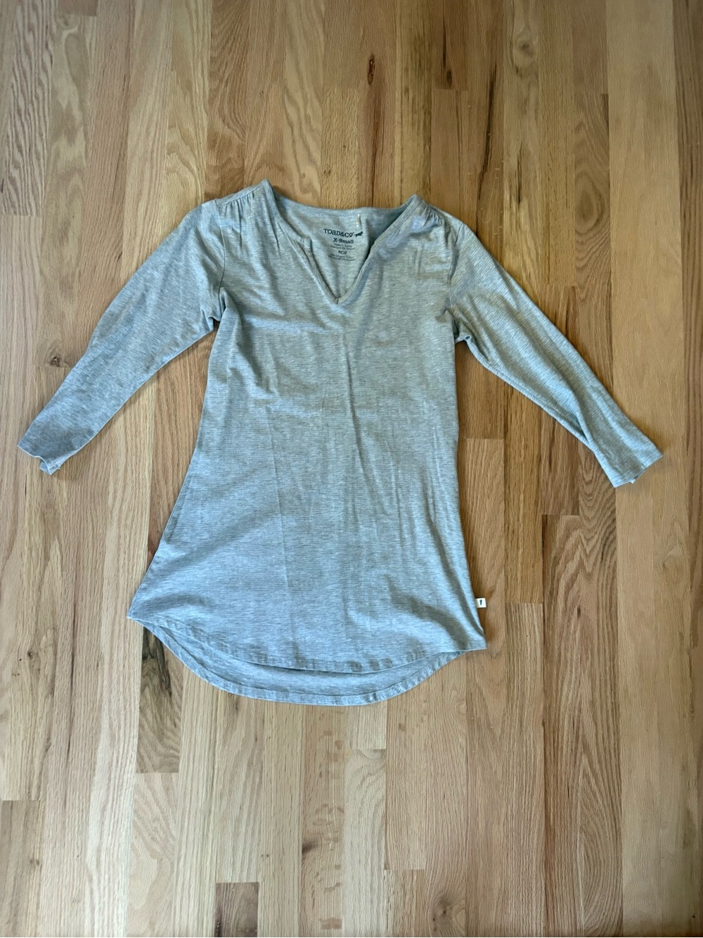 TOAD&Co Women's Heather Gray V-Neck tunic - X-Small